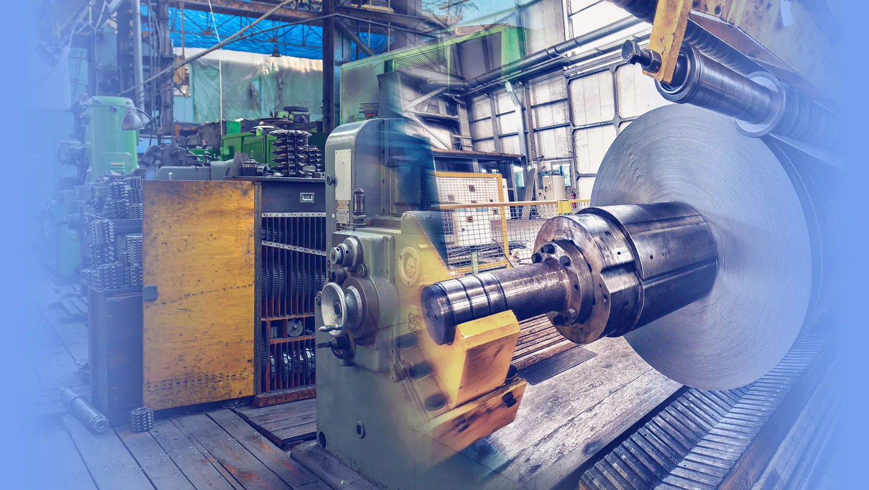 Industrial machinery and equipment in a warehouse - Gerrard Group Inc