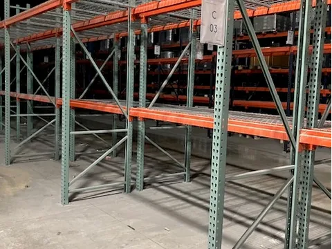 Industrial warehouse racking system