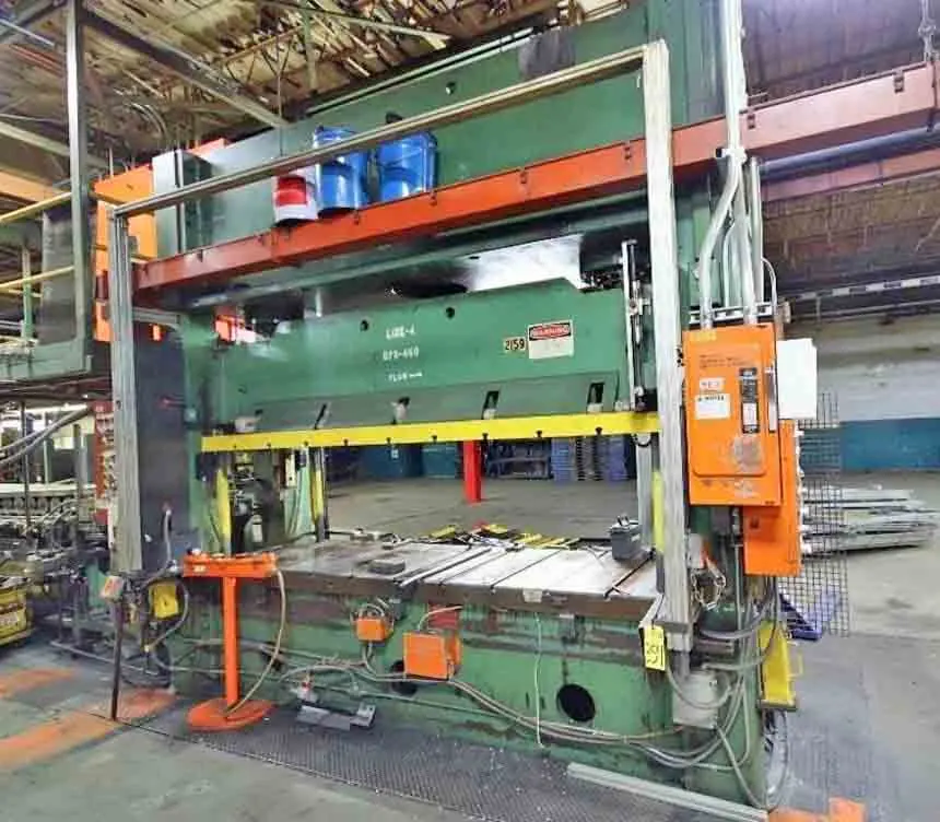 200 Ton Pacific Hydraulic Press - Allen Bradley PLC controls and light curtains