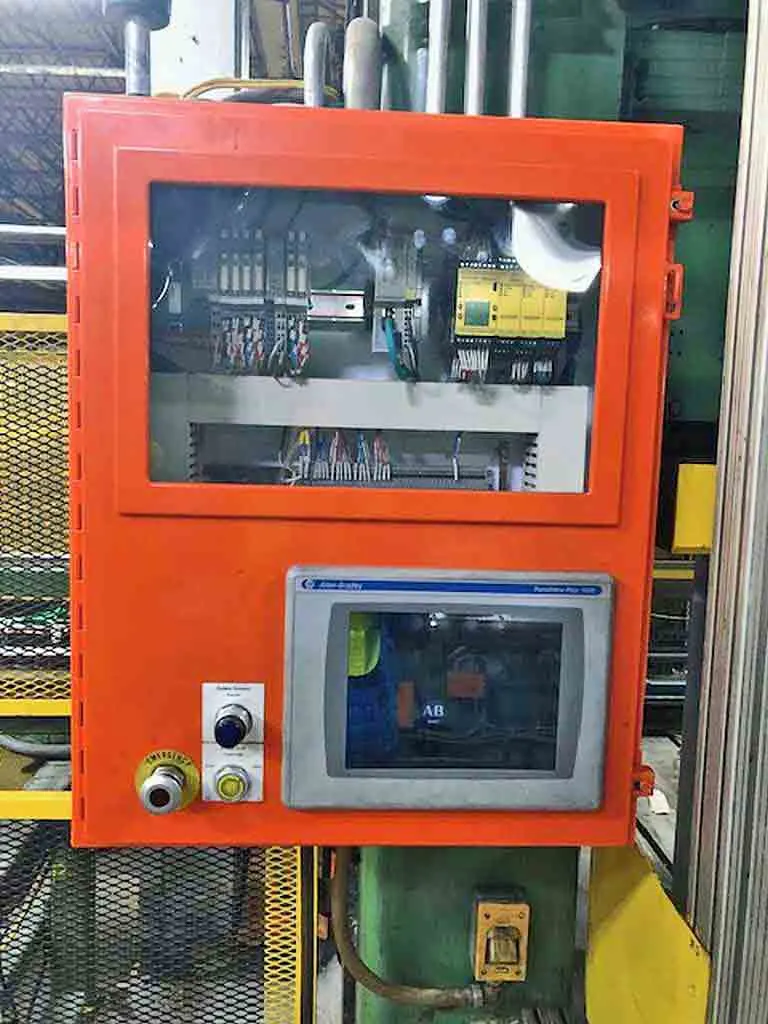 300 Ton Pacific Hydraulic Press - Full installation view in facility