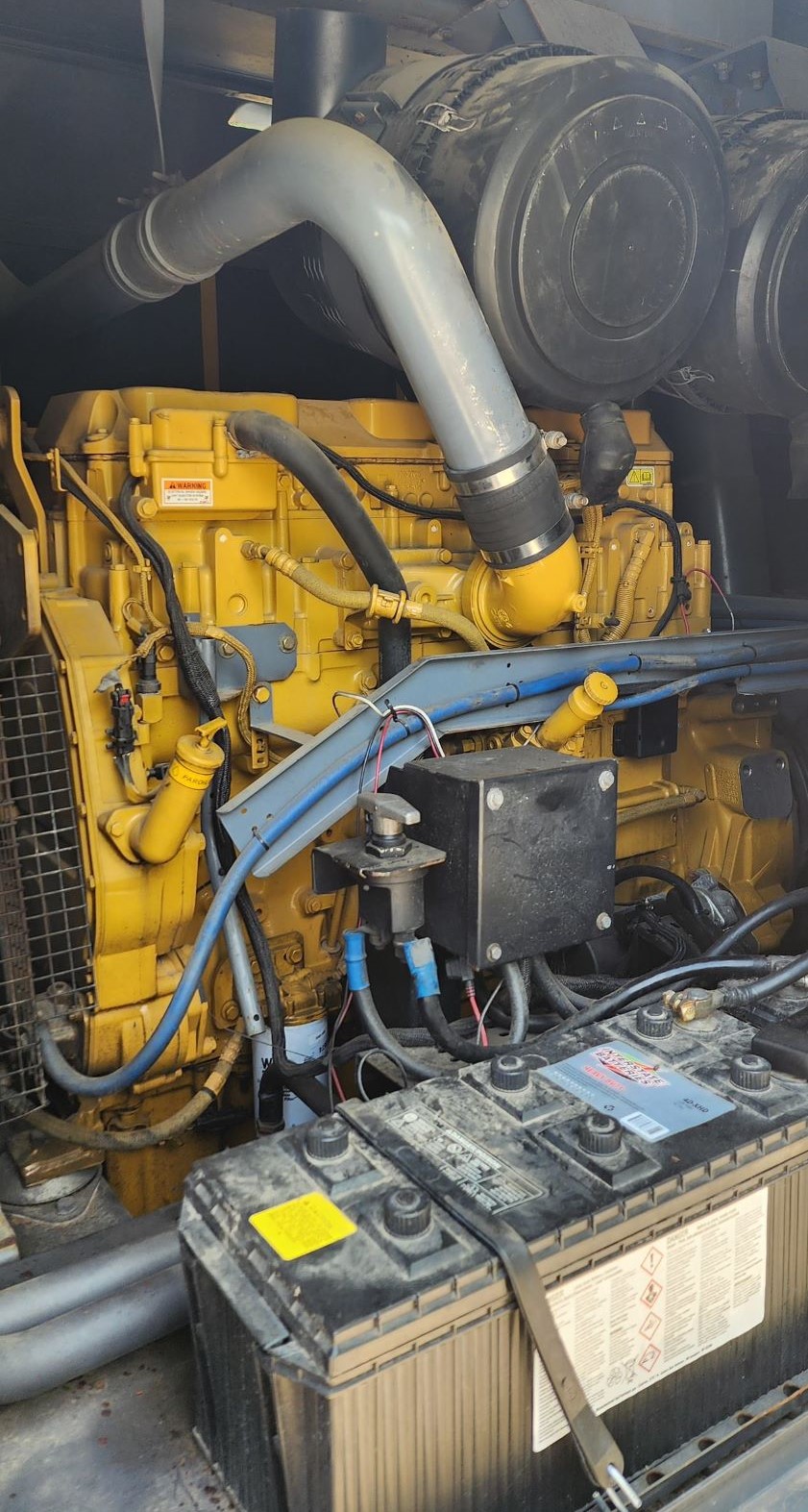 Inside look of an Atlas Copco XAS 1600 CD6 Air Compressor