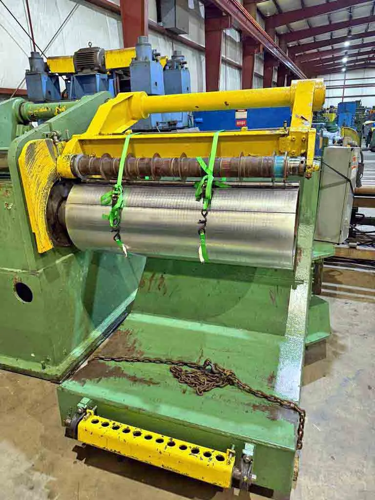Paxson slitting line - driven slitter head with 6 inch arbors