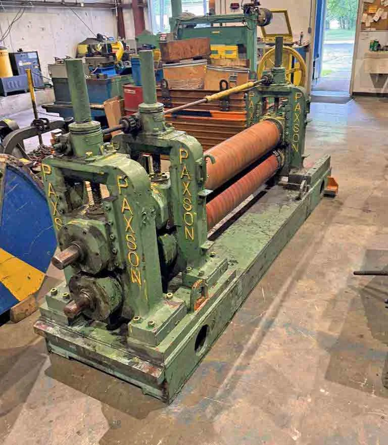Paxson slitting line - leveler and tension rolls