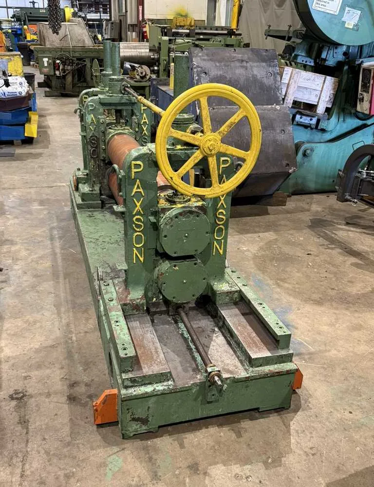Paxson slitting line - roll stand with handwheel adjustment