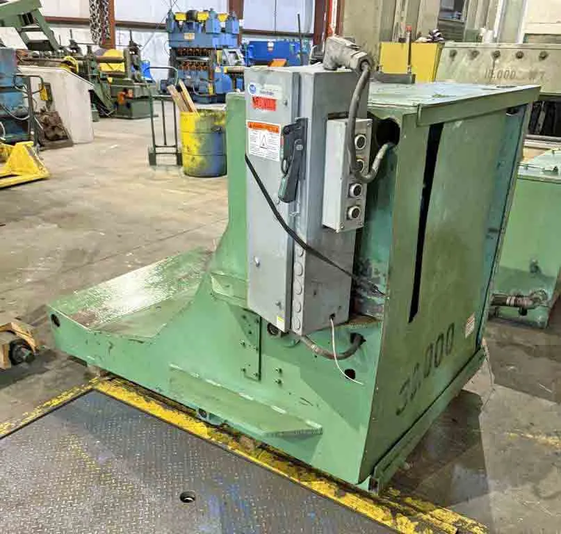 Paxson slitting line - exit coil car rated for 30,000 lb coils