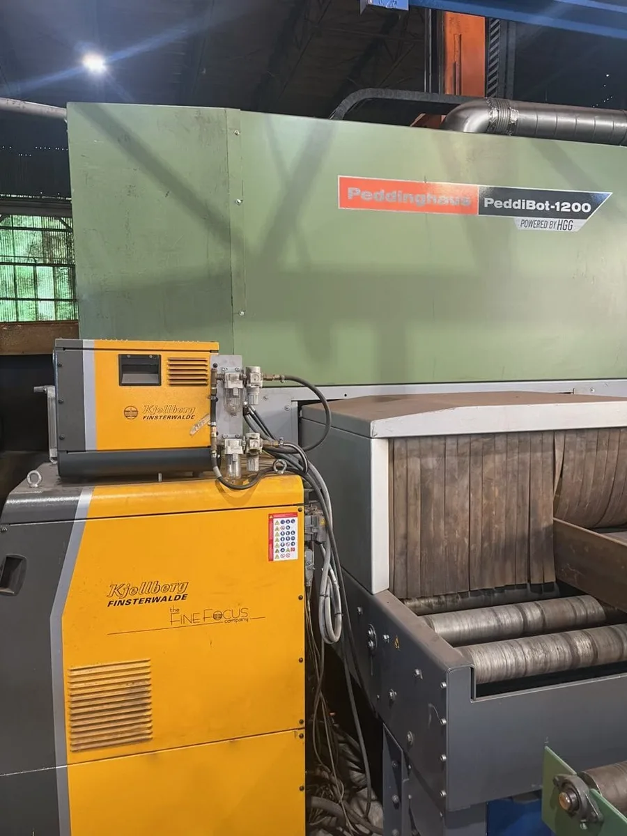 Click to enlarge Peddinghaus PeddiBot-1200 with Kjellberg Finsterwalde HiFocus plasma power source