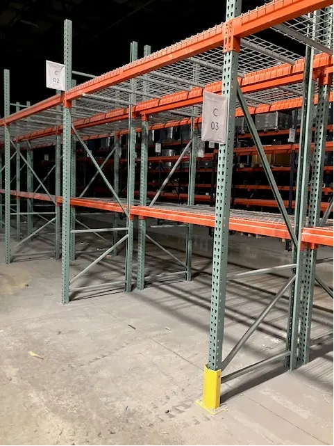Industrial warehouse racking - pallet rack system front view