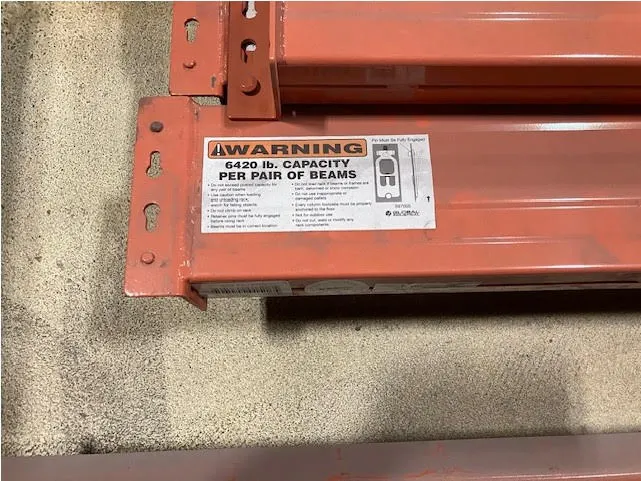 Industrial warehouse racking - loaded rack system in use