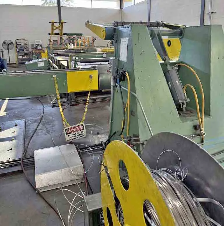 Stamco slitting line - exit section overview