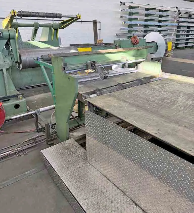 Stamco slitting line - exit end with processed coil